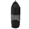 Boat Trash Bag Ventilated Mesh Wear Proof Large Capacity Foldable Adjustable Buckle Boat Garbage Bag Container Black