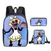 Classic Funny Friday Night Funkin 3D Print 3pcs/Set Pupil School Bags Laptop Daypack Backpack Inclined Shoulder Bag Pencil Case