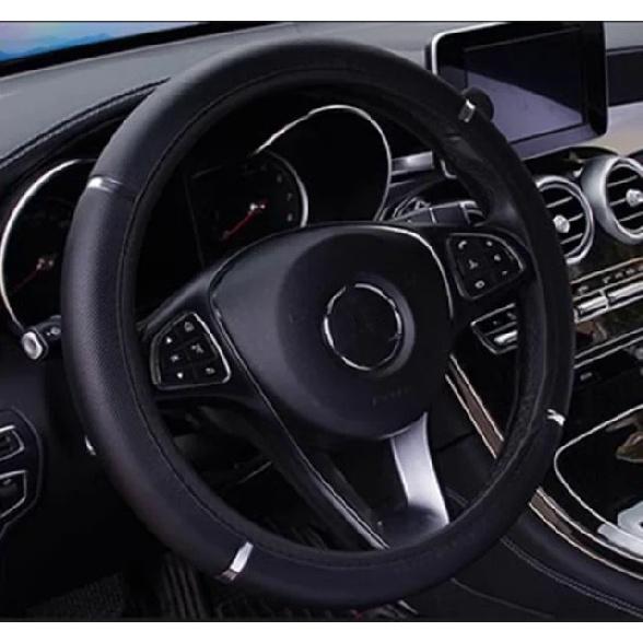 Anti Slip Auto Decoration PU Leather Steering Covers Car-styling Universal Car Steering Wheel Cover 37-38cm Diameter