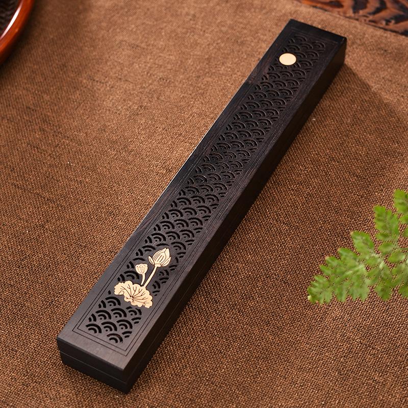 Purple Sandalwood & Black Sandalwood Incense Burner Box for Home