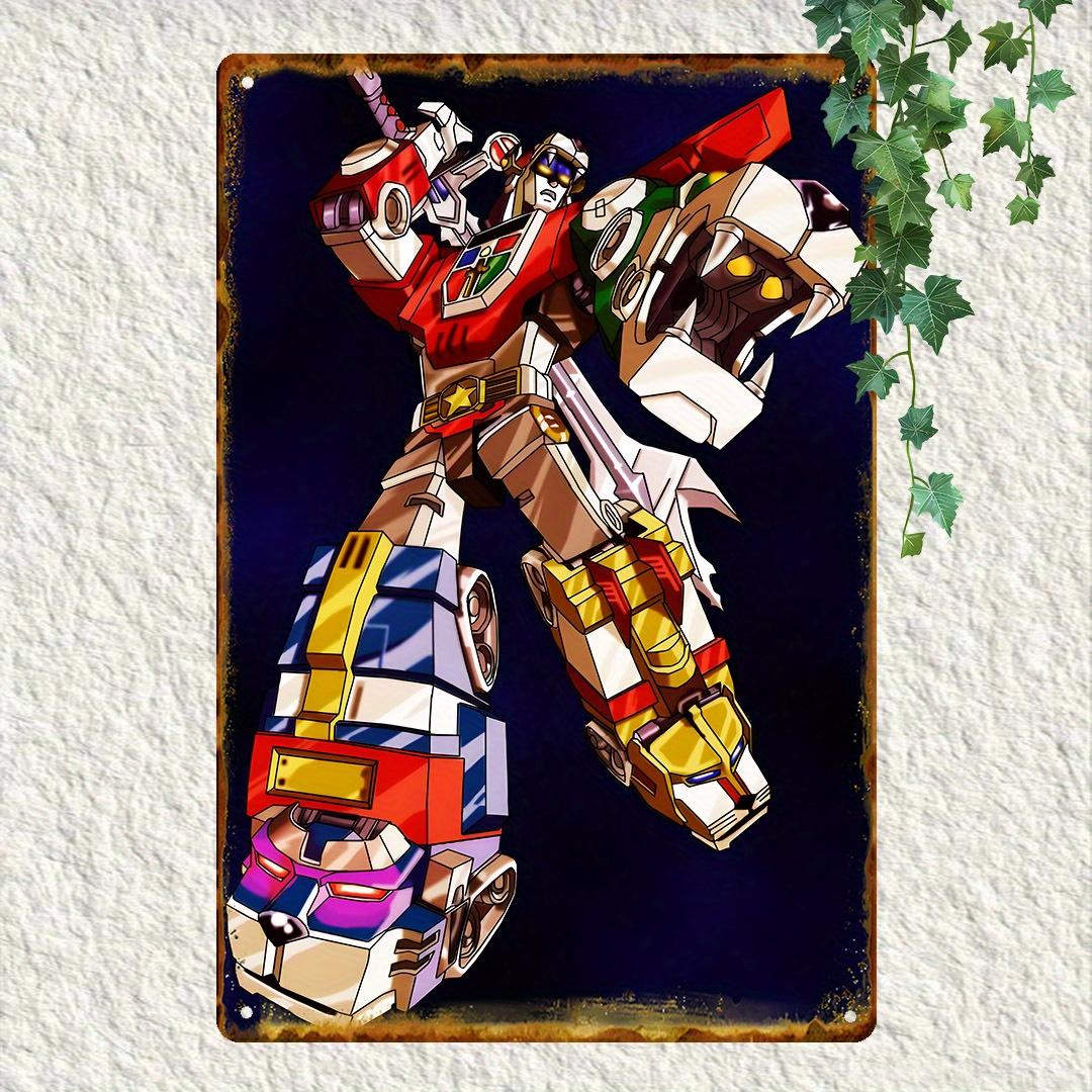 

Vintage Metal Aluminum Sign with Retro Robot Vehicles Artwork Waterproof Dustproof Wall Decor for Home Cafe Bar Vibra 20x30cm（7.8x11.8inch）