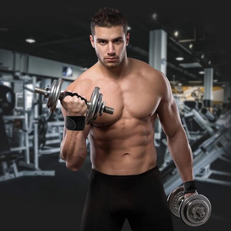 1 ζευγάρια γάντια προπόνησης άρσης βαρών για άνδρες Γυναικεία γυμναστική Αθλητισμός Body Building Gymnastics Gym Hand Wrist Protector Palm