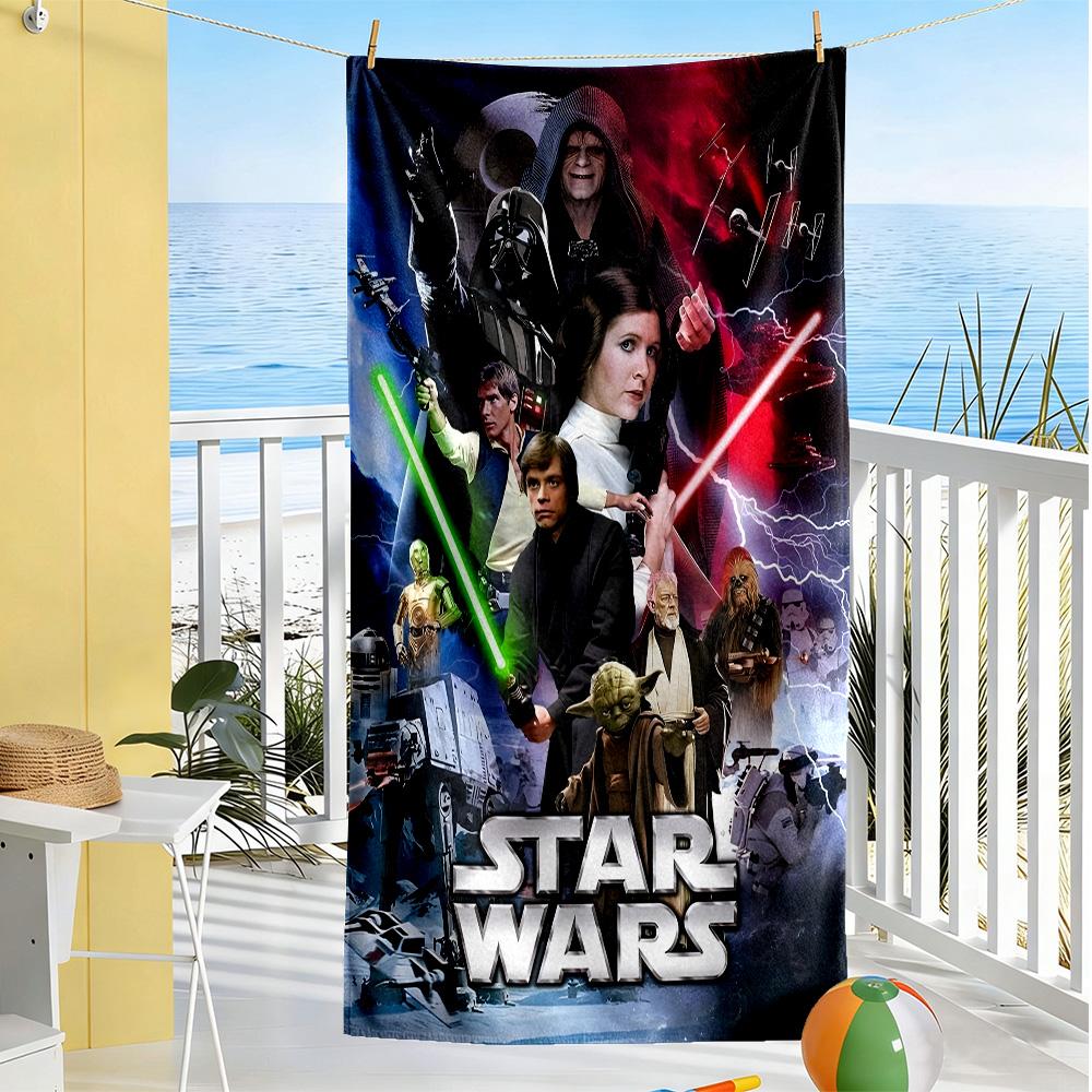 Star Wars Beach Towel Quick-Dry Soft Microfiber Comfortable Lightweight Portable for Swimming,Beach,Camping, Travel, Beach Accessories,Gym
