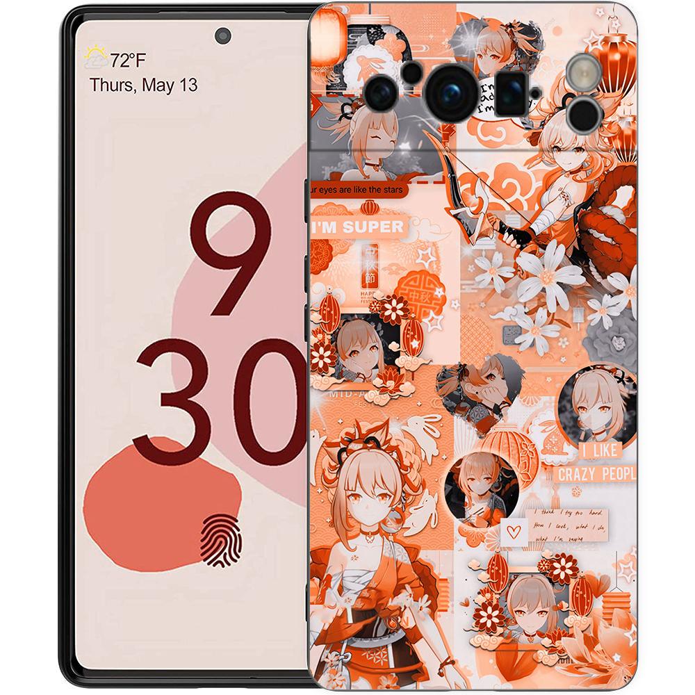 

Genshin Impact Customized Phone Case For Google Pixel 8 A 7 6 Pro Soft TPU Shell For Pixel 6A Silicone Shockproof Black Cover Pixel 6 Pro