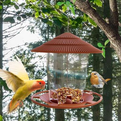 Outdoor Wildvogel Futterspender Automatischer Garten Vogel Futterspender Aufhänger Mehrzweck Vogel Futterspender Für Terrasse Zaun Hof Garten Balkon