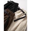Men's Casual Pants in Coffee Color, Loose Straight-Leg Autumn Trousers, Japanese Retro Trendy Brand, Stylish Wide-Leg Pants