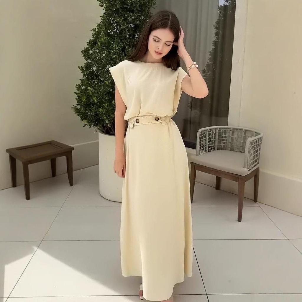 2025 Léto Francouzská móda Společenská krátkorukávová šaty