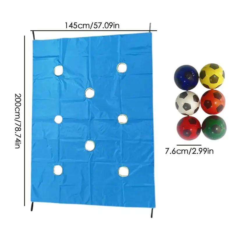 

Outdoor Team Challenge Game Set Teamwork Building Games Kit Group Exercise Learning Fun Activities Set With Hollow Ball синій