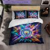 Set Lenzuola Manchester City Modello 3 Pezzi Morbida Copripiumino in Microfibra con Federe per Camera da Letto