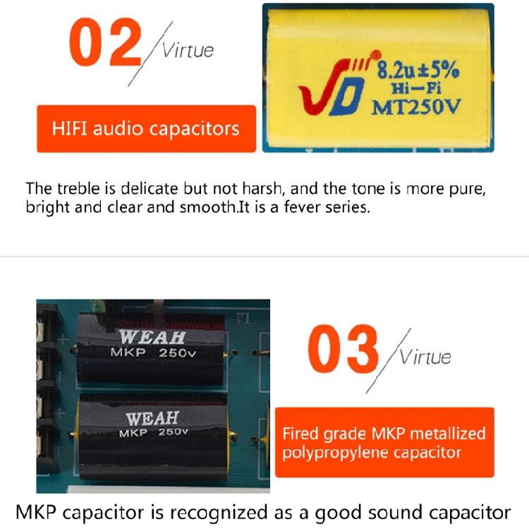 Frequenzteiler Audio-Frequenzteiler 300W Frequenzweiche Audio-Platine für DIY