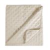 NULES Decorative bedspread - subtle beige with embossed pattern - 200x220cm
