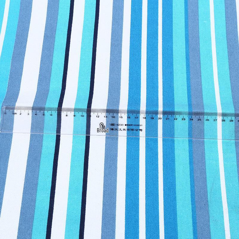 Ethnic Style Rainbow Striped Cotton Canvas Fabric for Curtains, Sofa Covers, Tablecloths
