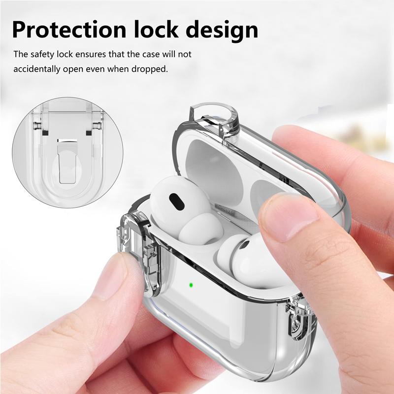 Crystalline Transparent For Airpods 4 Headphone Protective Shell For AirPods Pro 2 3 2 1 Earphone Transparent Casewith