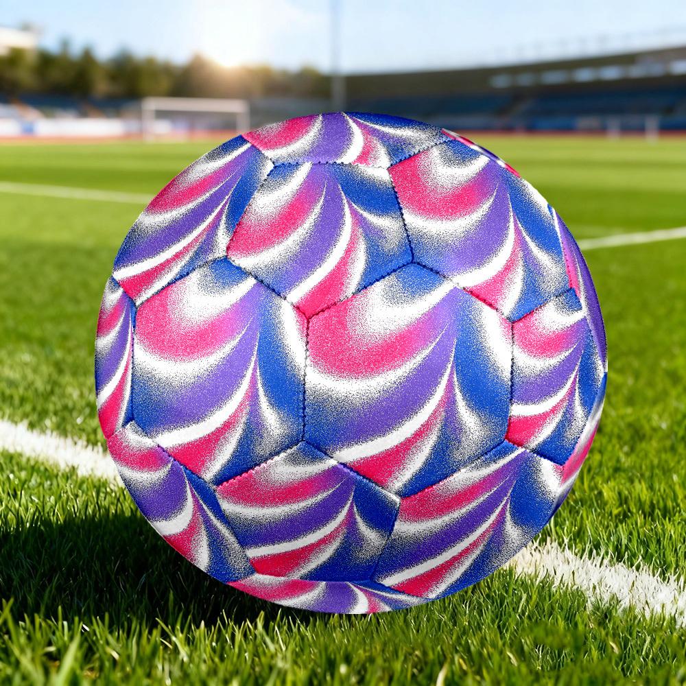 1pc Abstract Colors Size 5 Soccer Ball Professional Match Training Football Indoor &Outdoor Sports Ball Lightweight Durable c65134