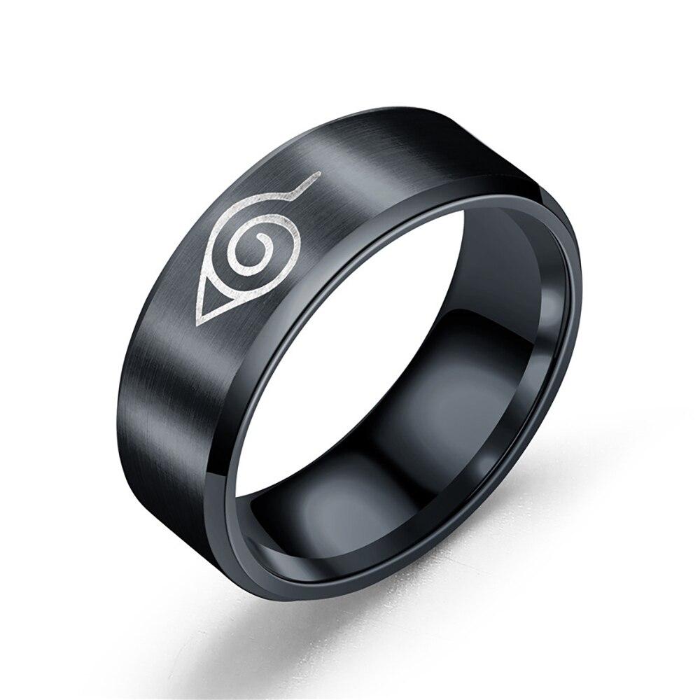 Anelli Anime Konoha Anello in Acciaio Inossidabile Per Uomini Donne Gioielli Cosplay Regali