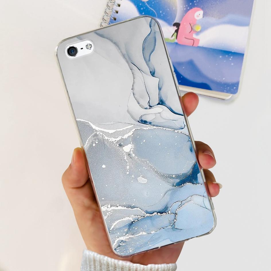 For iPhone 5 5S Case Fashion Astronaut Art Painted Shockproof Soft Cover For iPhone SE 2016 2020 SE2 TPU Funda on iPhone5 Bumper