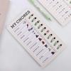 Management Book Schedule List Children's Self-discipline Punch Card Memo Plastic Board Student Message Checklist Chore Chart