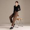 RAIN.CUN Women's 2024 Loose Brown High-Waist Harem Dad Jeans