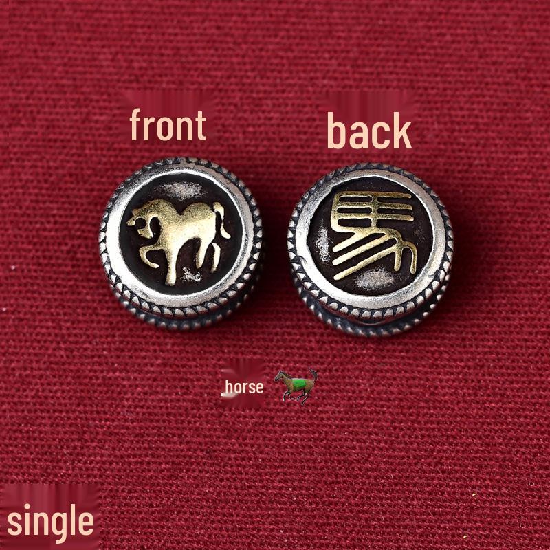 Durable Zodiac Buddha Mantra Bracelet - Double-Sided Pattern for Men & Women