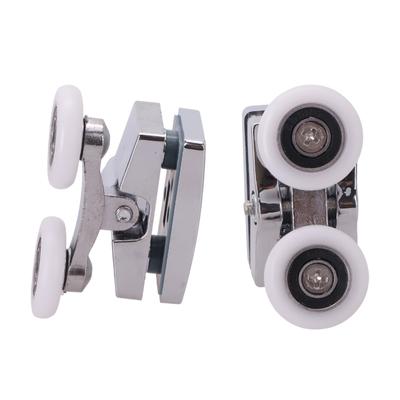 8PCS Shower Door Rollers Replacement Set for Smooth Sliding Action Top & Bottom Pulleys for Various Shower Designs