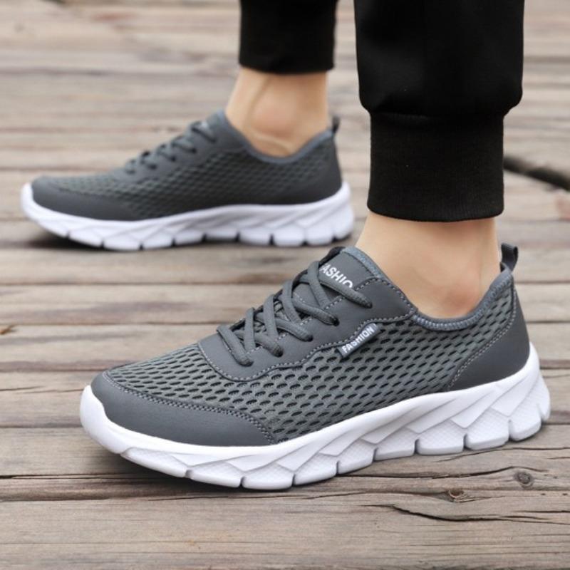 Fashion Men Sneakers Summer Lightweight Breathable Mesh Running Men's Shoes,anti Slip Wear-resistant Platform Sneakers  Tênis Masculino