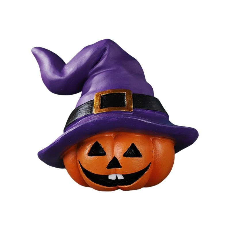 Friendly Resins Halloweens Decoration With Detailed Carveds Pumpkins And Spookys Face Design For Indoor and Outdoor Use