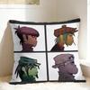 Pillow Case Music Bnad G-Gorillazs Comfy Pillow Cover For Sofa Couch Bed Living Room Retro Trendy Pillowcases