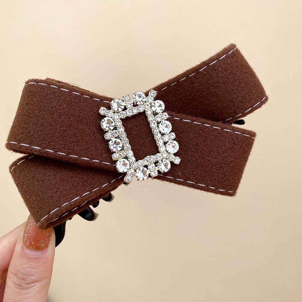 Korean Style Women Vertical Clip Plastic Ponytail Holder Shark Clip Bow Banana Clip  Party