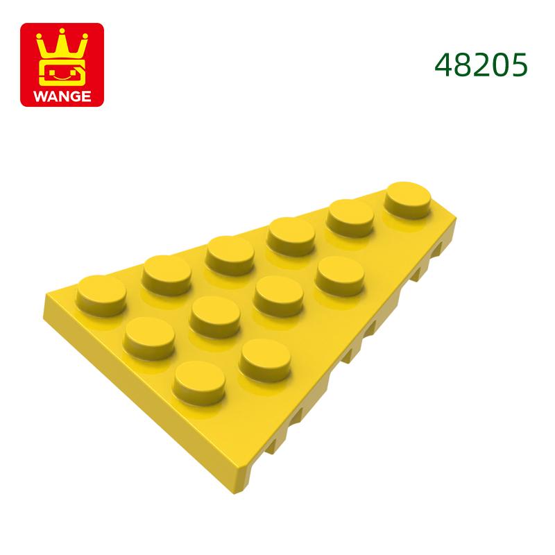 Non-Toxic 50Pcs/Lot 48205 4X6 Wedge Right Plate Building Blocks Moc Classic Accessories Compatible With Brick Toys Children Gift Box