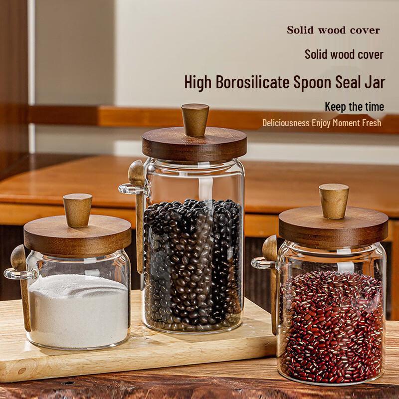 

High Borosilicate Glass Kitchen Storage Jar 550ml