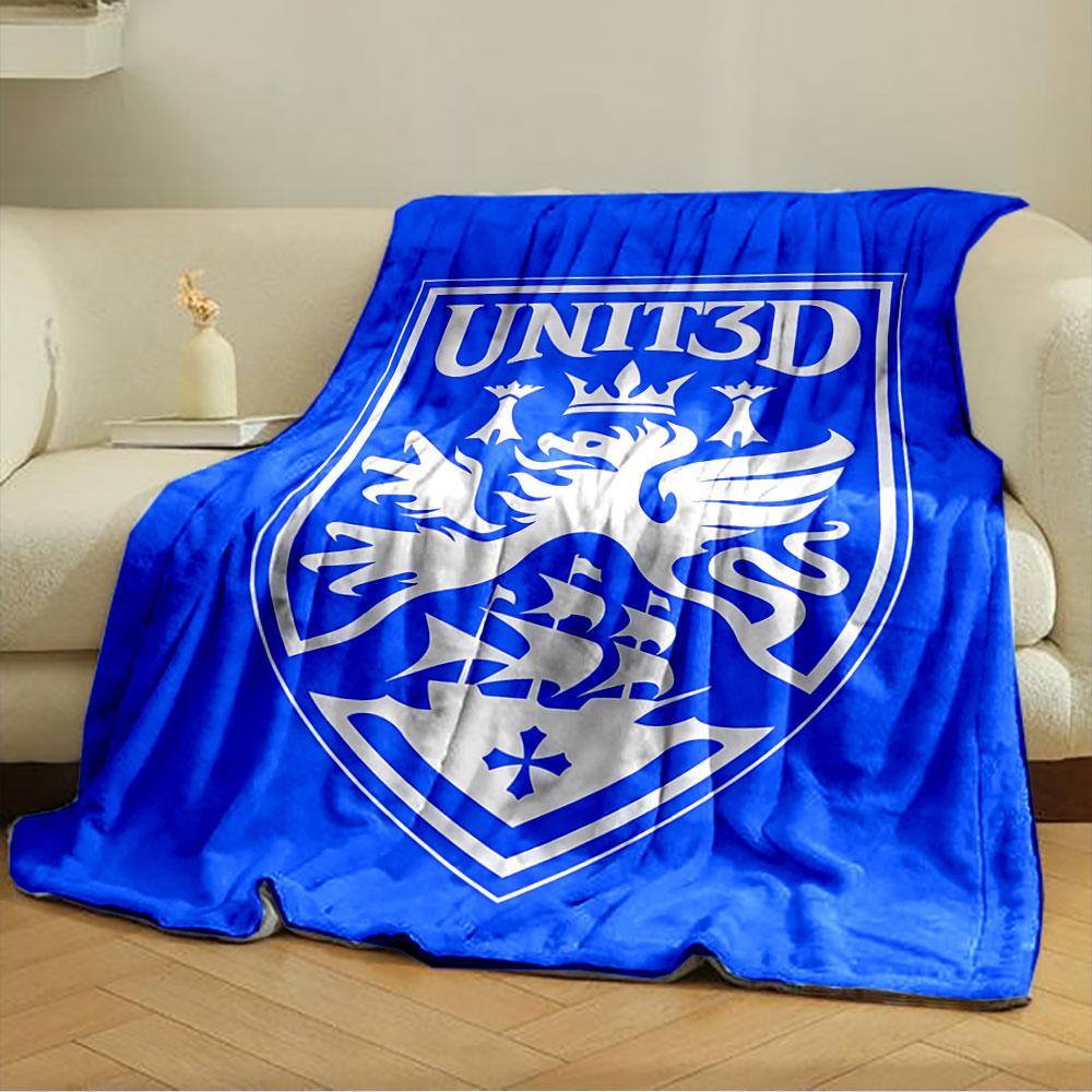 UNIT3D Blue Crest Blanket for all seasons blanket lunch break throw gift