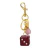 Colourful Dice Keychain Good Luck Dice String Car Keychain Bag Pendant Keyring Fashion Accessories
