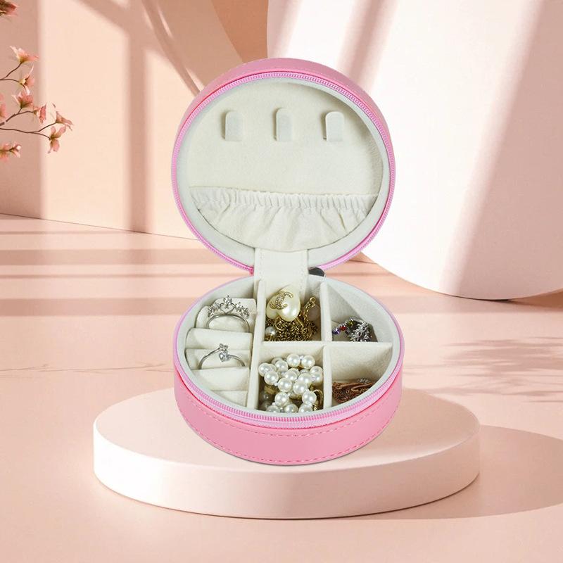 Portable Jewelry Box European Princess Travel Korean Hand Jewelry Jewelry Bag Earrings Ring Small Storage Box