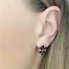 Silver Earrings with Natural Garnet 2.813ct (2104155)