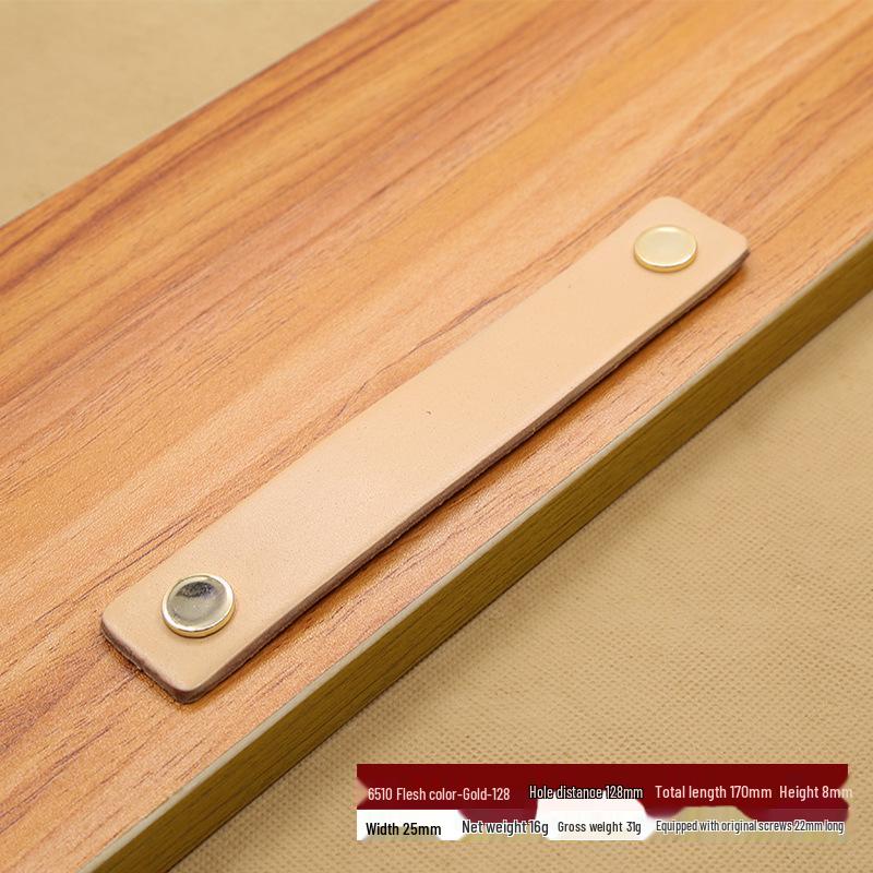 Brown-Black Leather Handle for Suitcases, Bags, Drawers, and Cabinets