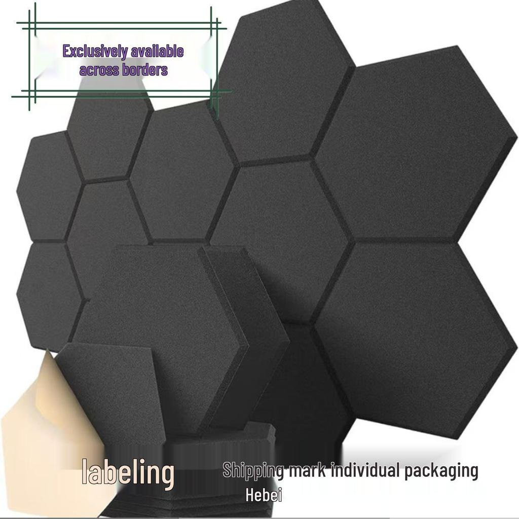 Hexagonal Polyester Fiber Sound-Absorbing Panel for Indoor Wall Soundproofing In Music Rooms and Studios