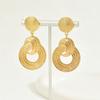 Geometric Gold Color Earrings Fancy Drop Simple New Design Large Punk Jewelry Trendy Fashion Accessories Giifts Party For Women