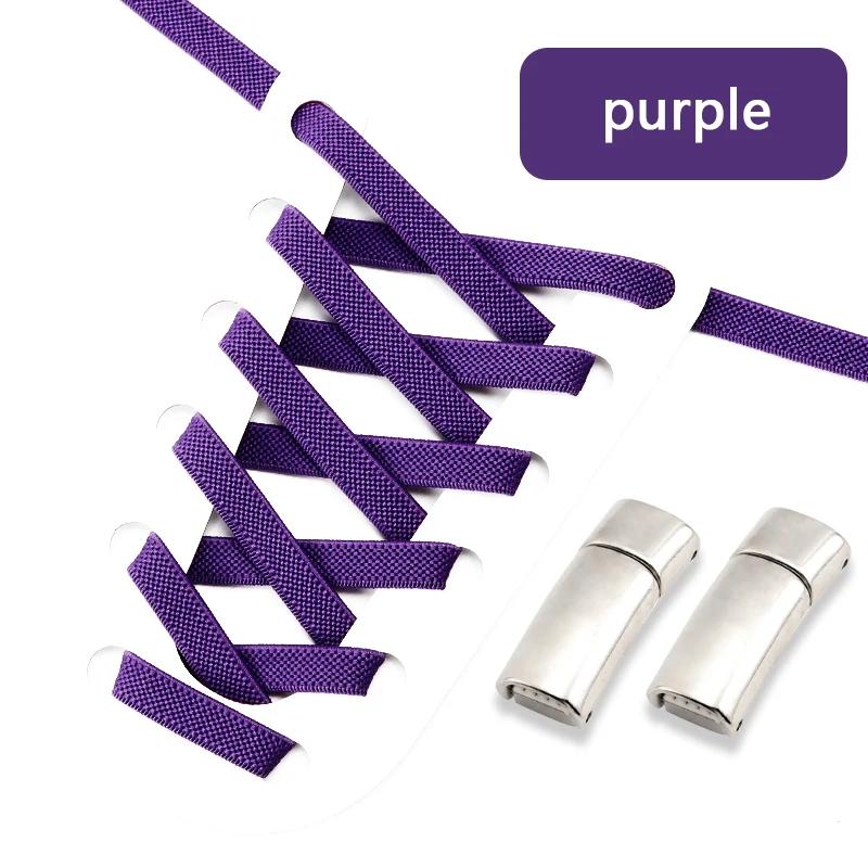 Magnetic Shoe Laces Clip Flat Elastic Stretch Laces No Tie Shoelaces Casual Sneakers Woman Men Children Shoelace Shoes Accesorie