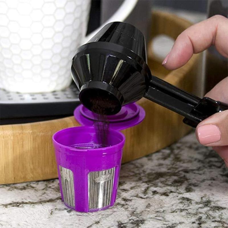Coffee Measuring Spoon Funnel Design Scoop for Ground Coffee Powder Add Precise Amounts To Maker Brewer Espresso Machine Hand