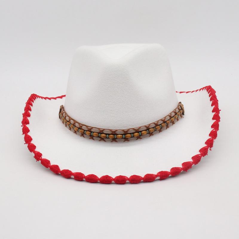 Take Ethnic Style Fashion Top Hat Travel Vacation Jazz Hat Sunscreen Men'S And Women'S Hats Cross-Border Wholesale Cow Jazz Hat