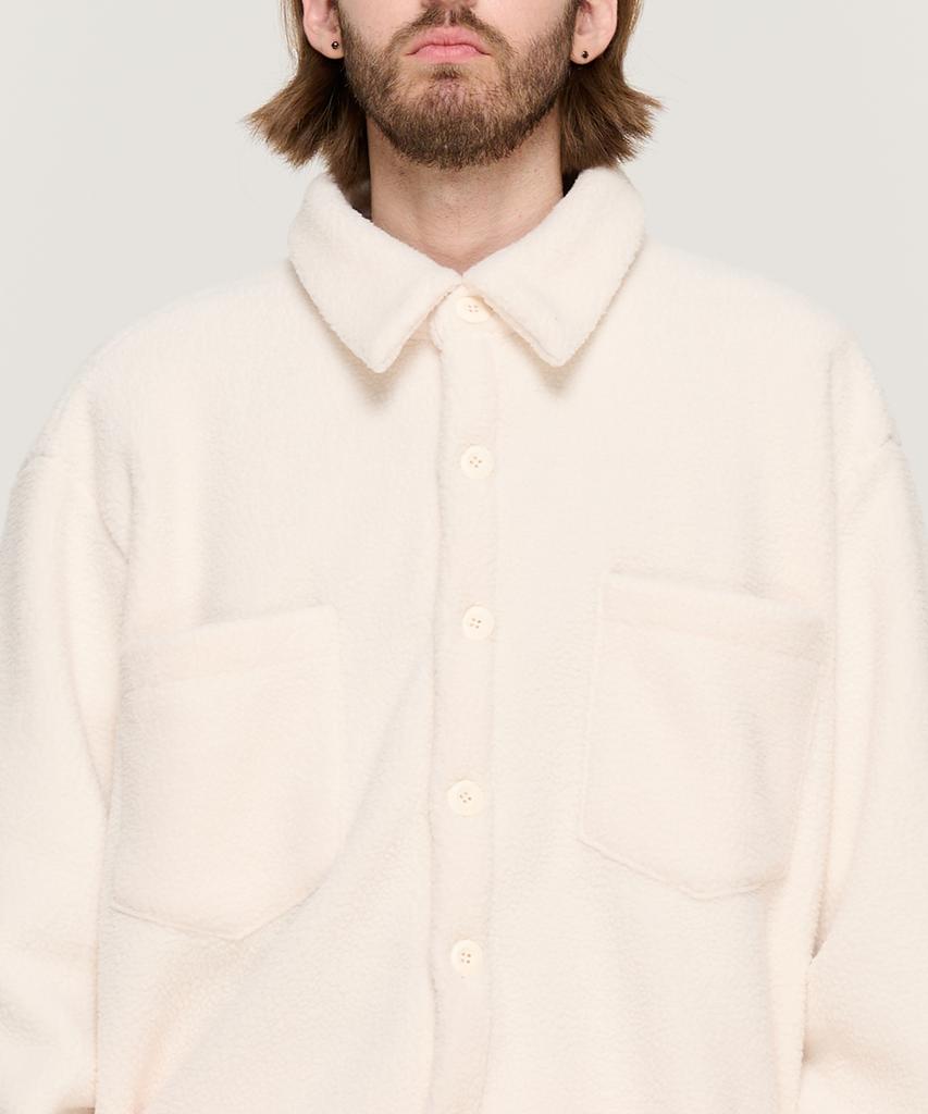 CARGOBROS Teddy Over Fleece Shirt (Ivory)