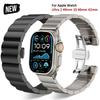 Luxury Titanium Band For Apple Watch Ultra 2 49mm 46mm 45mm 44mm 42mm 40mm 41mm Metal Bracelet For iWatch 10 9 8 7 6 SE 5 Strap