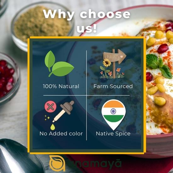 Anamaya Raita Masala Powder | Dahi Bada Masala | Authentic Spice Mix from Prayagraj | Packed in an aesthentic food grade Jar | 100 gms