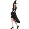 New Halloween Witch Costume Adult Cosplay Black Witch Long Dress Cosplay Costume