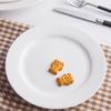 Pure White Ceramic Round Flat Plate