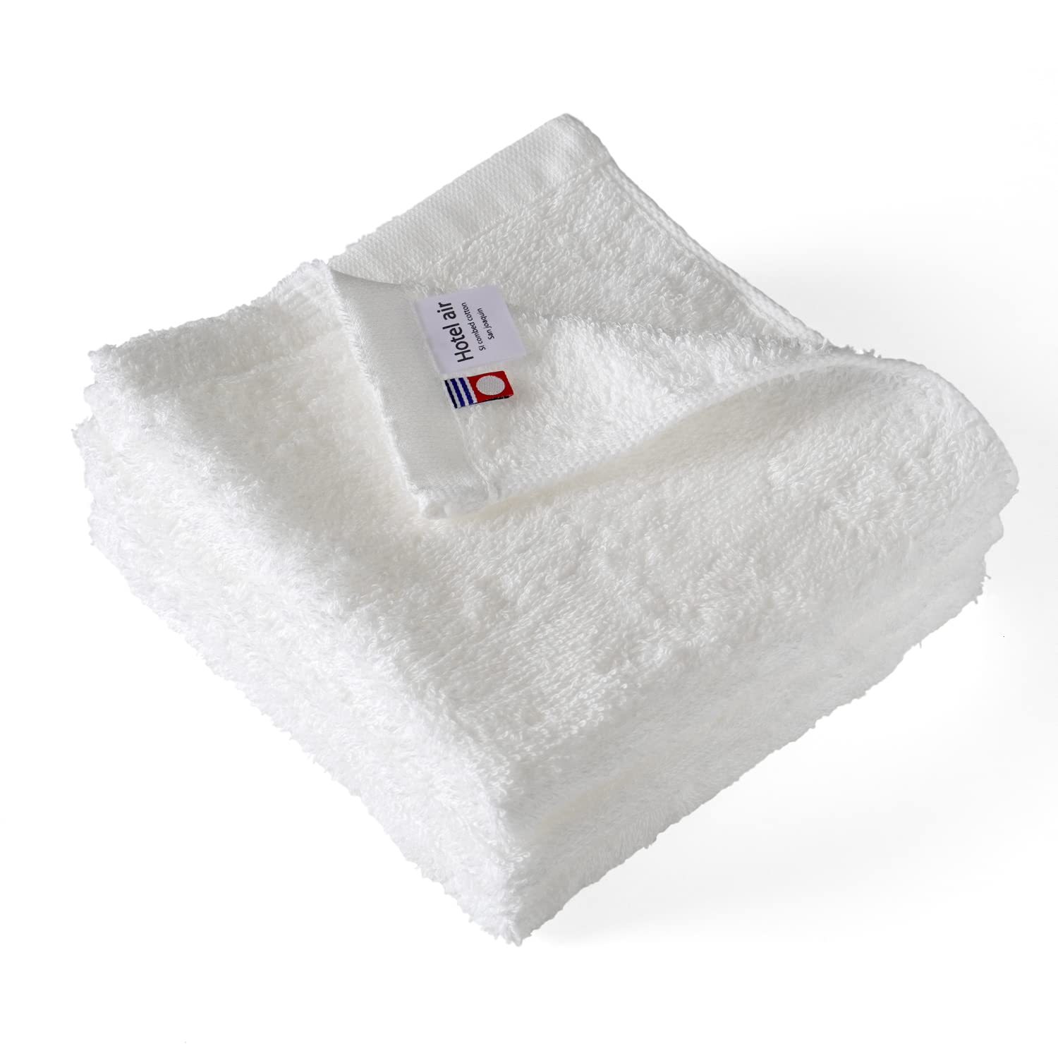 

Imabari Towel Certified Hand Hotel Air Hand Made in Japan [oruta] Towels, 3-Piece Set, Towels, 33x34cm, Handkerchiefs, (White)