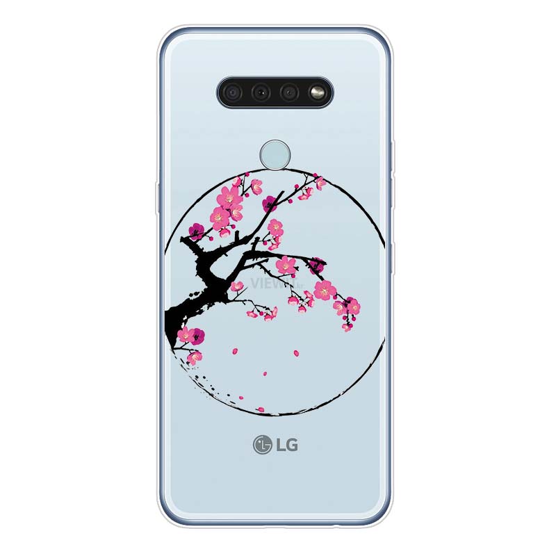 

Чорнильна квітка в китайському стилі для LG K92 K52 K62 K22 K71 K61 K51S K41S G8 G8S G8X V35 V50 V40 V50S V60 Q60 чохол для телефону V30 ThinQ
