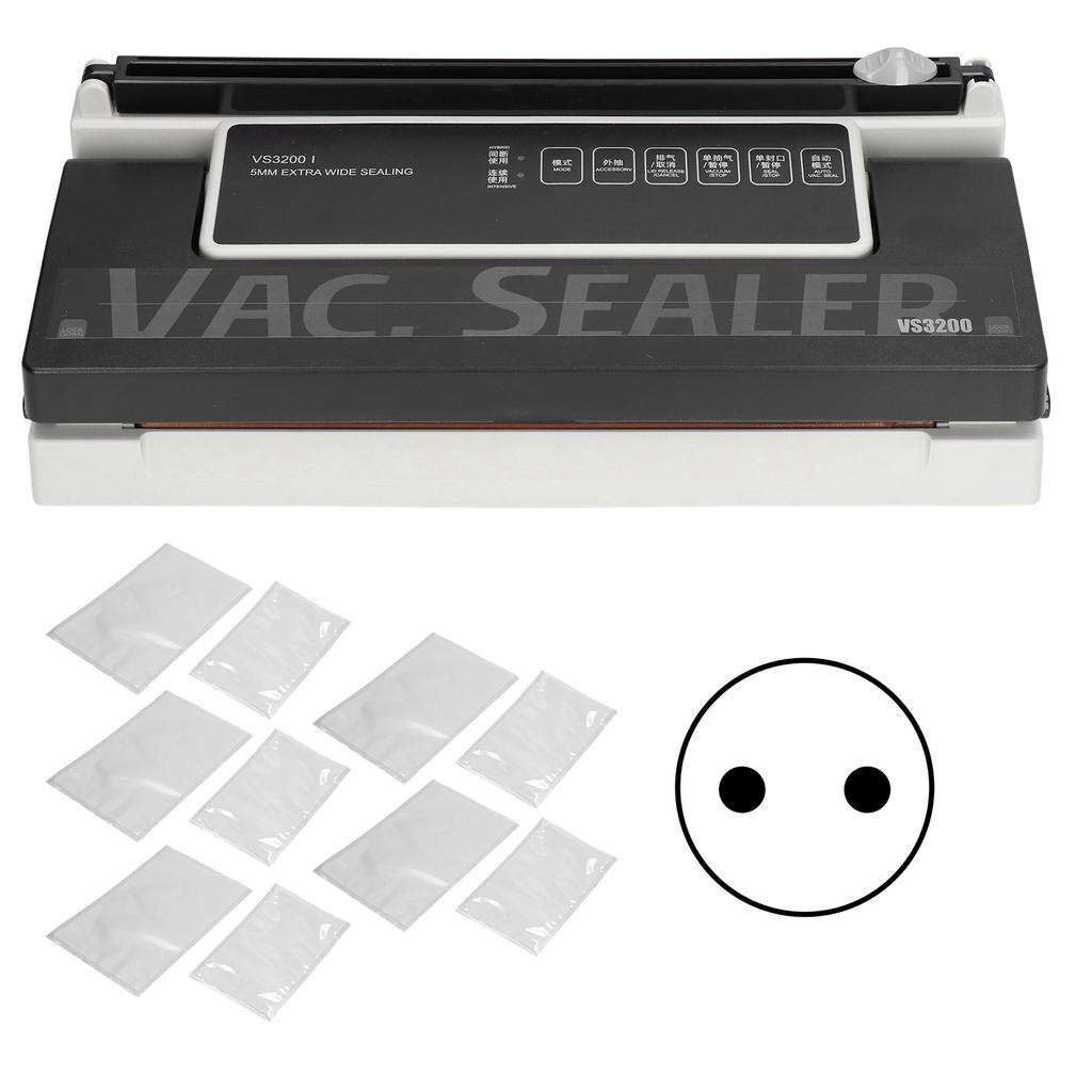 170W 5mm Vacuum Sealing Machine with 180ml Bag Multifunctional Food Packing Machine Vacuum SealerUS