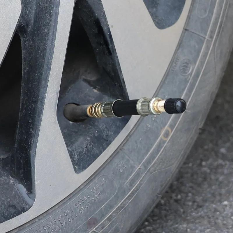 10/15/21cm Car Tyre Valve Inflatable Rubber Hose Valve Stems Extensions Tube Adapter Flexible Rubber Auto Repair Accessories