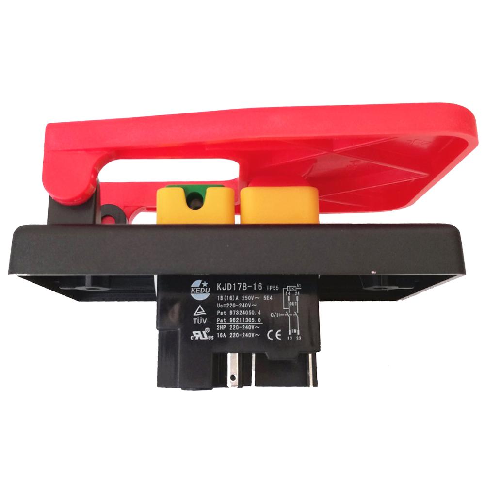 KEDU KJD17B-16 Industrieller Elektromagnetischer Druckschalter KJD17B 4 Pins 5 Pins